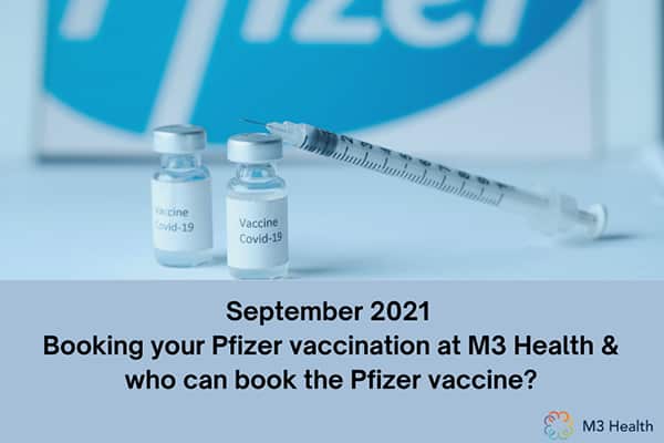 Book your Pfizer Vaccine at M3 Health